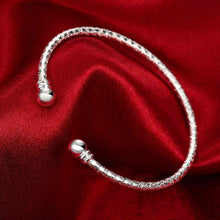 silver Opening men bracelet Hand Madeball SMTB234 ELY