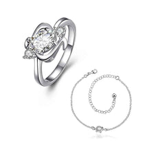 silver jewelry sets Elf Baby Ring + Bracelet Gift for her ELY