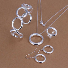 silver plated jewelry sets Necklace&Bracelet&Earring&Ring Sets margarida 62 ELY