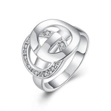 silver rings Inset G Style aliancas collier plastron femme 52 ELY