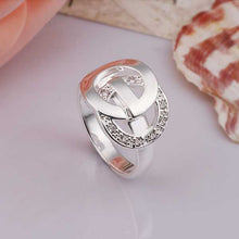 silver rings Inset G Style aliancas collier plastron femme 52 ELY
