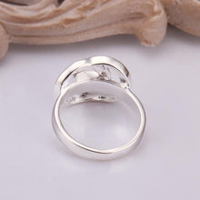 silver rings Inset G Style aliancas collier plastron femme 52 ELY
