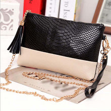 Leather Tassel Handbags Shoulder Bags Messenger Bag Crocodile Evening Bags ELY