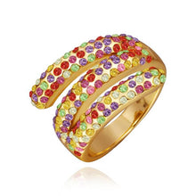 18K Gold Plating Engagement rings colorful opal men jewelry264 ELY