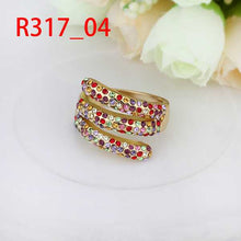 18K Gold Plating Engagement rings colorful opal men jewelry264 ELY