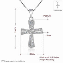 18K Gold Plating necklaces Cross collares mujer bijoux women ELY
