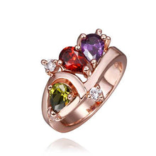 18K Gold Plated rings for men violetta red se men ring Gift for her152 ELY