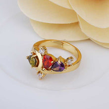 18K Gold Plated rings for men violetta red se men ring Gift for her152 ELY