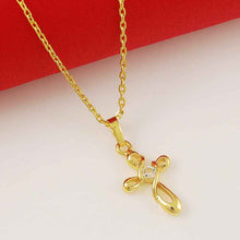 24k gold plated pendant necklace pierced petal crystal collier charm272 ELY