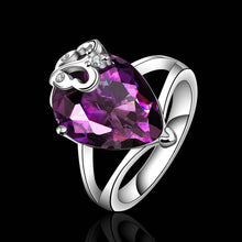 Engagement rings purple on heart stone ring men wedding 99 ELY