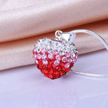 Shamballa pendant red crystal wo colares ruby jewelry ELY