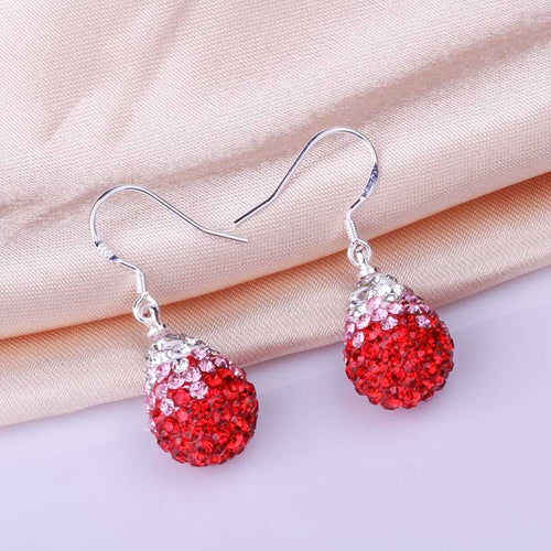 african beads earring red beads drop cufflinks love SBE 54 ELY