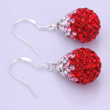 african beads earring red beads drop cufflinks love SBE 54 ELY