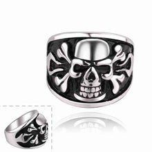 punk style stainless steel rings skull army anel feminino charm MAYAR 19 ELY
