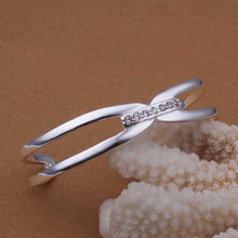 silver bangles women bracelet Factory SMTB182 ELY