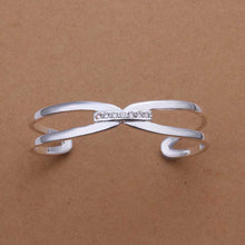 silver bangles women bracelet Factory SMTB182 ELY