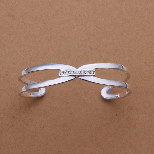 silver bangles women bracelet Factory SMTB182 ELY