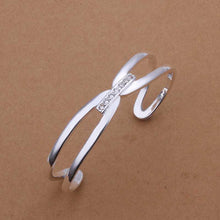 silver bangles women bracelet Factory SMTB182 ELY