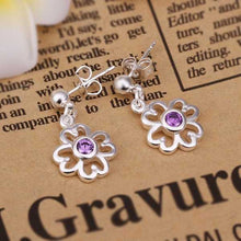 silver earing Flower drop oorbellen prices in euros 395 ELY