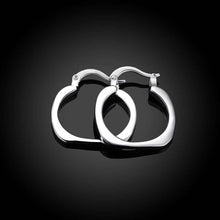 silver earings jewelry Flat Square Round hoop brinco sport 123 ELY