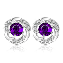 silver earring Purple Stone stud cufflinks prices in euros 3 ELY