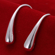 silver earrings Water drop pendientes jewelry 4 ELY