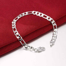 silver plated 6M flat three a men bracelet prices in euros219 ELY
