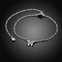 silver plated anklets Insets small butterfly bracelet on ankle prices in euros HBA 5 ELY