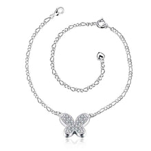 silver plated anklets Insets small butterfly bracelet on ankle prices in euros HBA 5 ELY