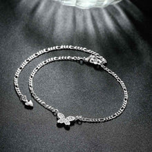 silver plated anklets Insets small butterfly bracelet on ankle prices in euros HBA 5 ELY
