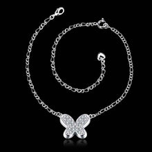 silver plated anklets Insets small butterfly bracelet on ankle prices in euros HBA 5 ELY