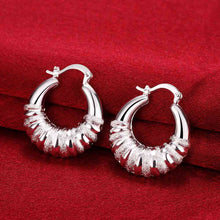 silver plated earrings Coil clip brincos de festa fine jewelry 7 4 ELY