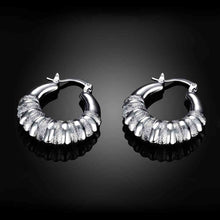 silver plated earrings Coil clip brincos de festa fine jewelry 7 4 ELY