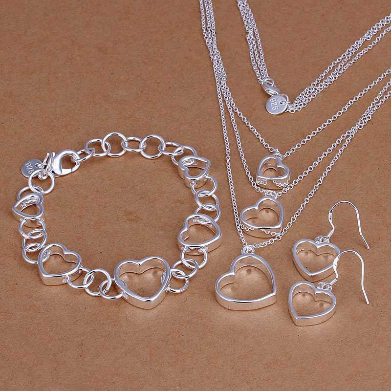 silver plated jewelry set african jewelry set bijouterie 68 ELY