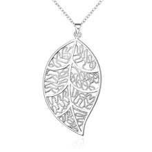 silver plated necklaces & pendants Leaf choker men jewelry ELY