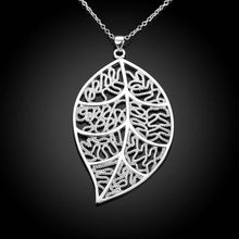 silver plated necklaces & pendants Leaf choker men jewelry ELY
