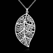 silver plated necklaces & pendants Leaf choker men jewelry ELY