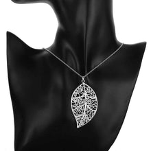 silver plated necklaces & pendants Leaf choker men jewelry ELY