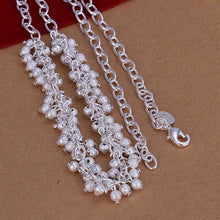 silver plated necklaces & pendants Sand Light Grape colar jewelry121 ELY