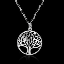 silver plated necklaces & pendants The tree of life colares Elegant 8 2 ELY