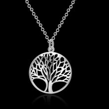 silver plated necklaces & pendants The tree of life colares Elegant 8 2 ELY