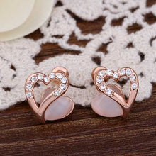 18K Gold Plating earing Double core stud ear cuff bijoux women 44 ELY