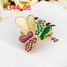 18K Gold Plating wedding ring Three Butterfly ring men Costume Jewellery217 ELY