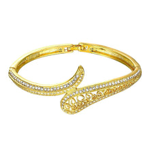 18K Gold Plated bangles Drop buckle women pulseras Elegant HBZ 14 ELY