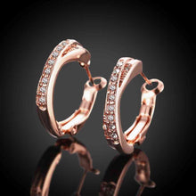 18k gold plated earings jewelry Crystal Arch clip brincos de festa Costume Jewellery 369 ELY