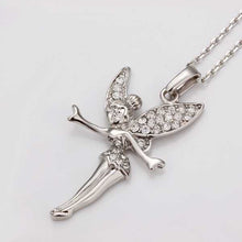 18k gold plated pendant necklace Angel wing colar vintage Personalized ELY