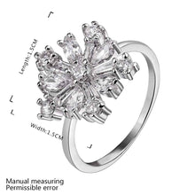 18k gold plated rings open flower Platinum color ring men fine jewelry224 ELY