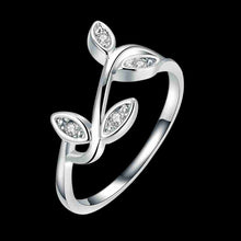 18k gold plated wedding ring Leaves sprout ring men sport ELY