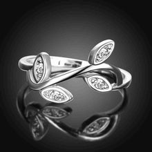 18k gold plated wedding ring Leaves sprout ring men sport ELY