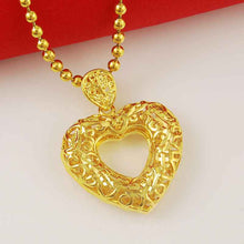 24k gold plated pendant heart white crystal collares jewerly accessories268 ELY